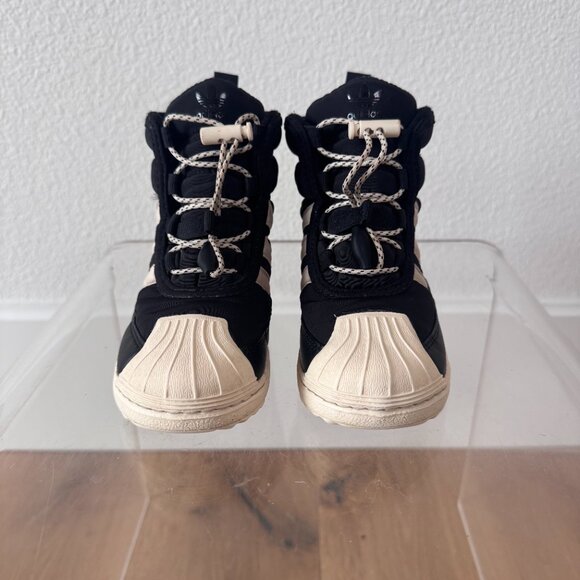 Adidas Superstar 360 Boot 2.0 Core Black Ecru Tint Size 7C | Toddler Streetwear - Picture 2 of 12